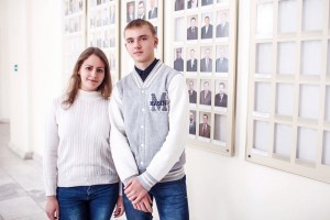 ученики Роснефть-класса Анастасия Бабич и Дмитрий Берсенев