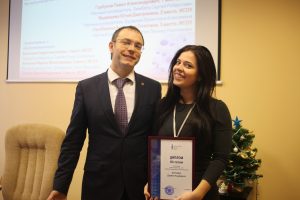 Яков Пронозин и Дарина Буткова, обладатель 3 места в номинации  гуманистарные и общественные науки