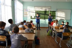 Лекции в школе. СОД "Соболь", 2017 год, Тюменская область