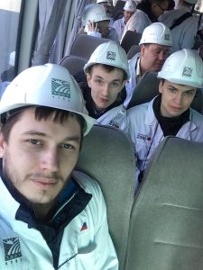 На экскурсии на Челябинский трубопрокатный завод 